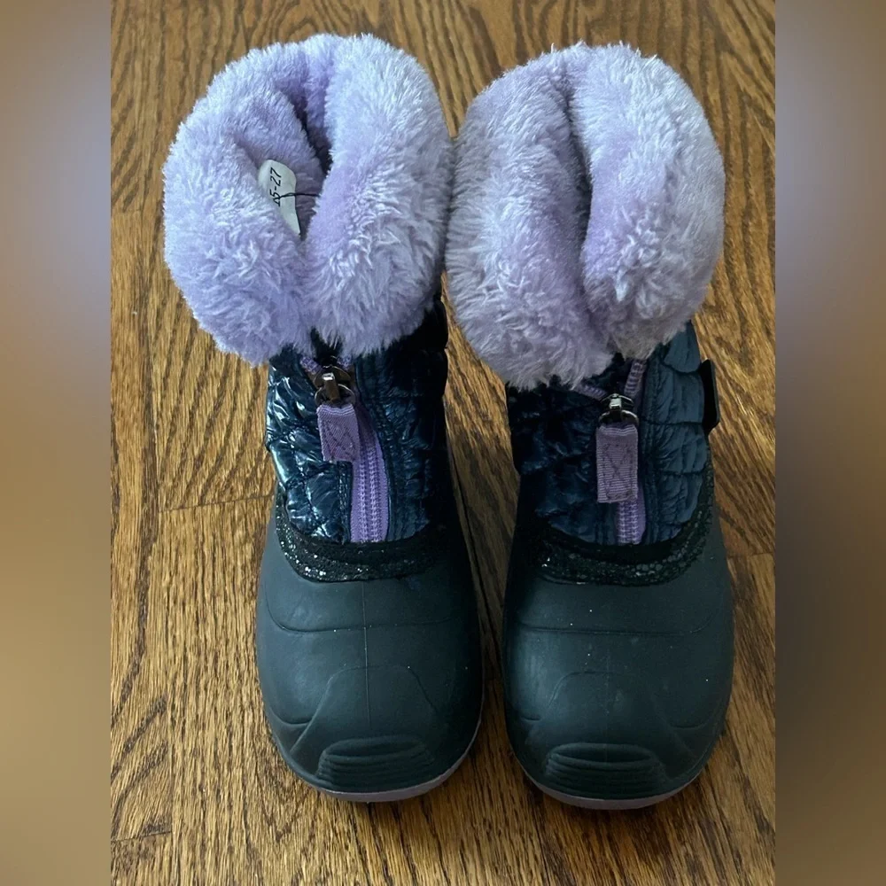 Kamik Purple Faux Fur Lined Winter Snow Boots Waterproof Cold Weather Size 9